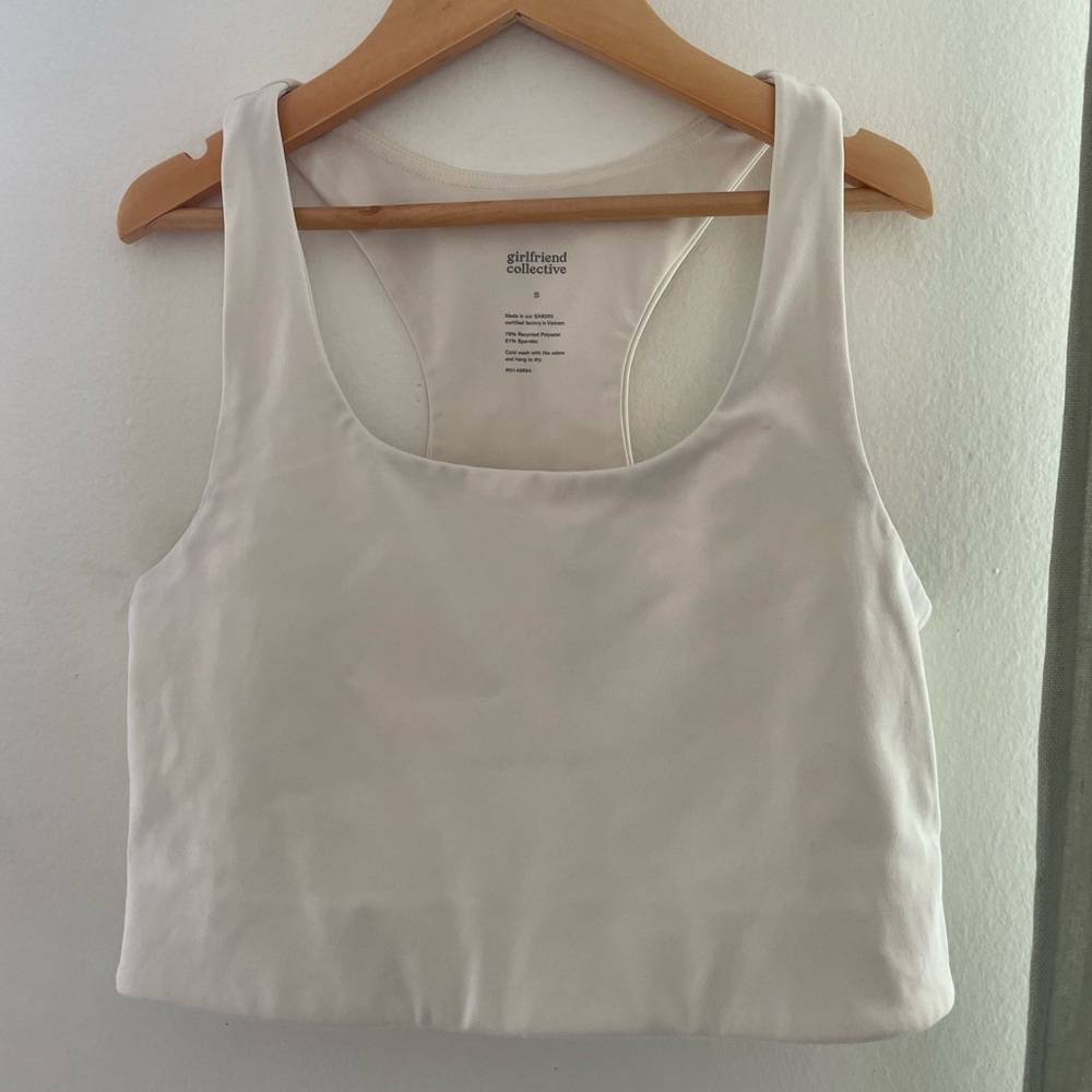 Girlfriend Collective White Paloma Bra